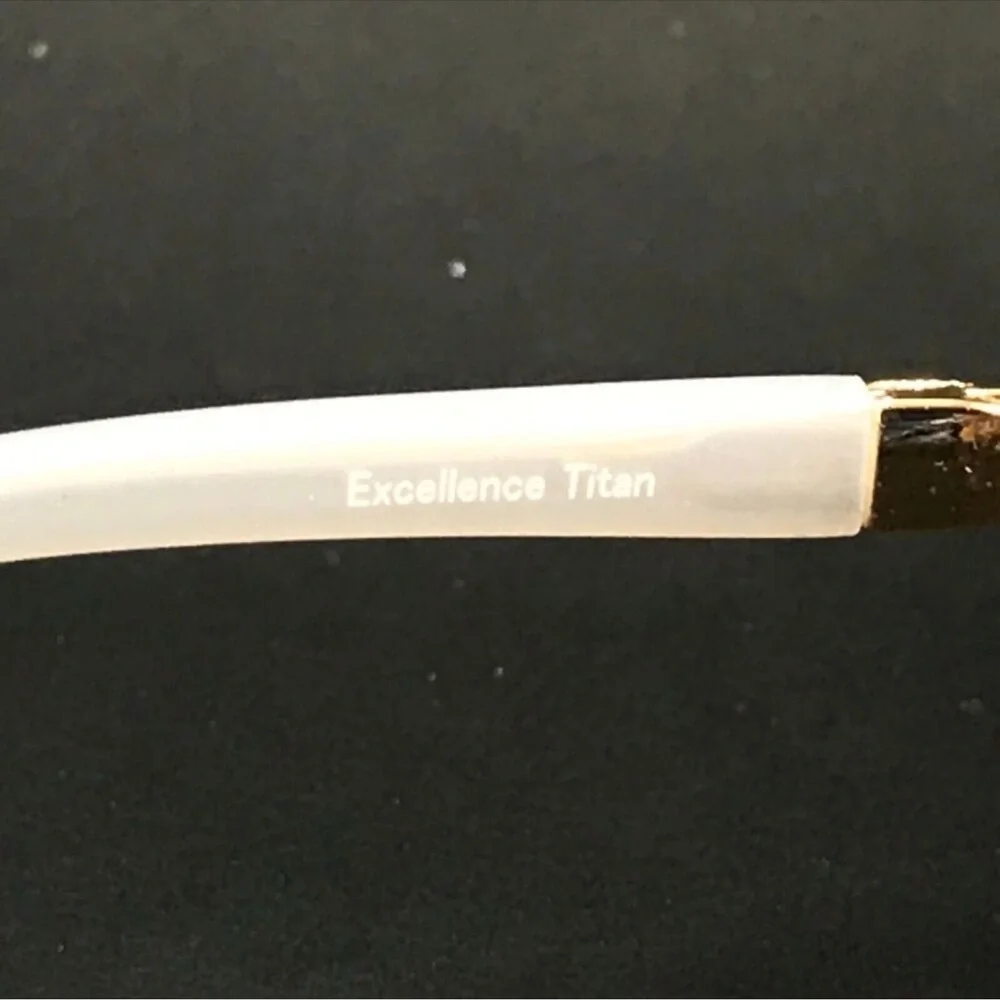 Line Art by Charmant Eyeglasses Frames XL2147 GW Titanium Gold Rimless 51-17-135